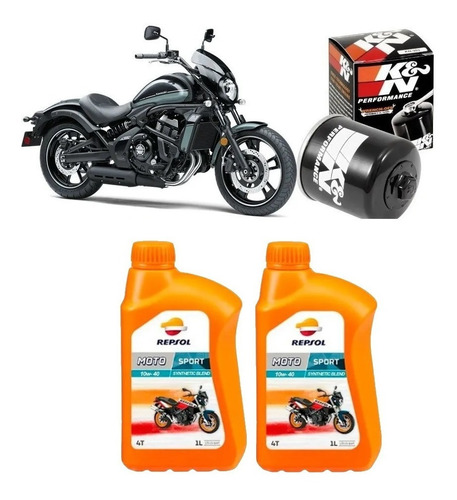 Repsol 10w40 Troca Óleo Er-6n Versys Vulcan 650 Kn303 Mxx