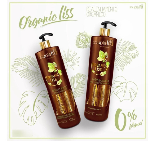 Shampoo Preparador Organic Liss Soupleliss 1l