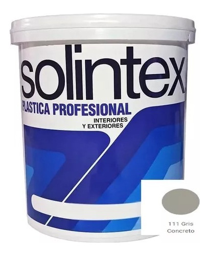 Pintura Solintex Plástica Profesional Gris Concreto 111
