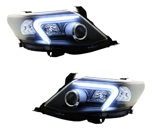 Faro Proyector Led Negro Toyota Fortuner 2012 2013  2015 