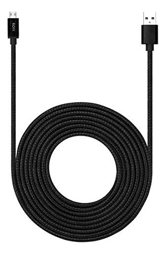 Cable Micro Usb 15ft Carga Rápida 3a - Nylon Duradero -