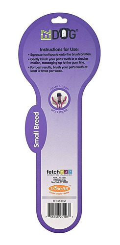 Ez Perro 3-sided Cepillo De Dientes Para Perros Pequeños | A