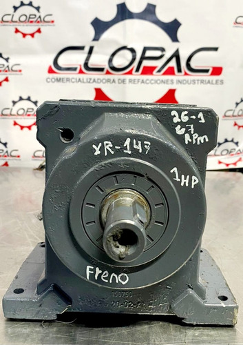 Motorreductor Trifasico 1 Hp Freno 26-1 Rpm 67 Clopac Xr-147