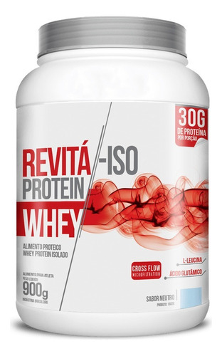 Whey Protein Isolado 30g Revitá 900g Neutro