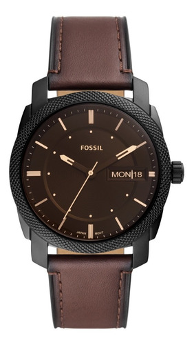 Reloj Hombre Fossil Machine De Piel Cc