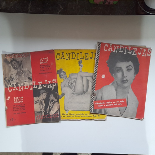 Candilejas Revistas Lote Por 3 Números 4 - 7 - 8 Año 1954