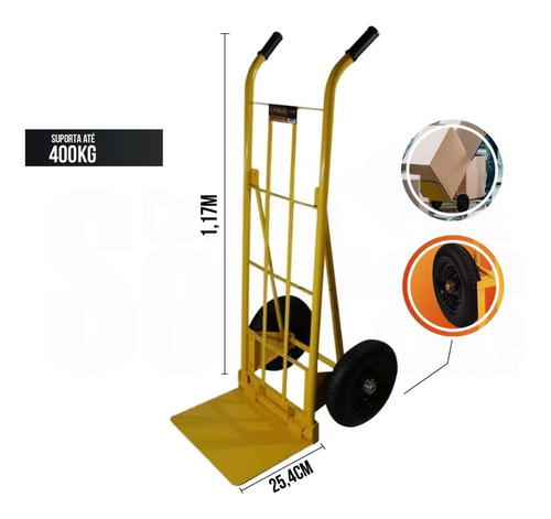 Imagem 1 de 4 de Carrinho Para Carga Armazém 400kg A-400d Lynus