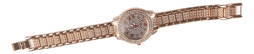 Reloj De Mujer Retro Elegante Con Números Romanos Esfera