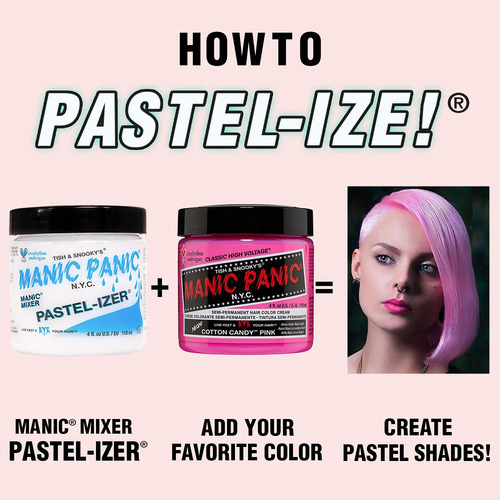 Mezclador De Tintes Para Cabello Manic Panic Pastelizer, Paq