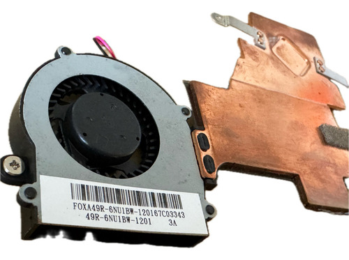 Cooler Fan + Disipador Netbook Novatech Ntvnu C7 G10 G11