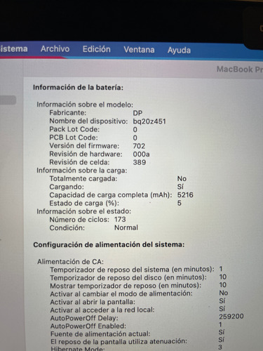Macbook Pro Retina 13 Pulgadas Mid 2014 (Usado)