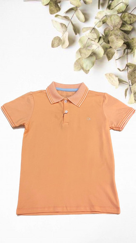 Camisa Ogochi Casual Infantil Gola Polo Manga Curta Slim