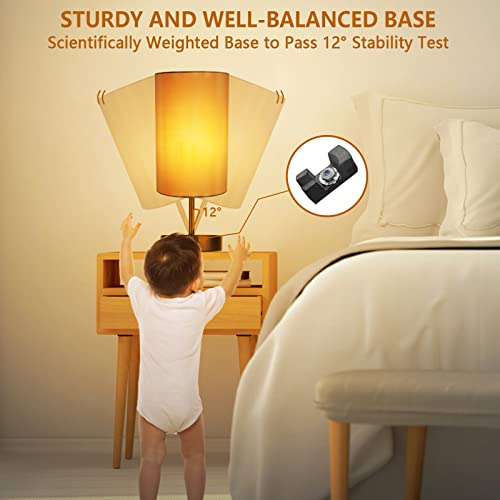 Lámpara De Mesa Hibay 3 Vías Regulable Con Control Táctil, L