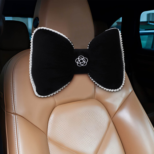 Almohada De Coche Camellia, Cálida Para Invierno, Cojín Para