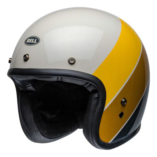 Capacete de motocicleta Bell Custom 500 Rif Are/AM Capacete amarelo tamanho M