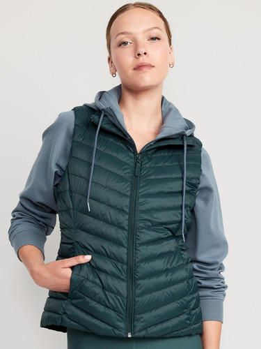 Chaqueta Mujer Old Navy Puffer Verde