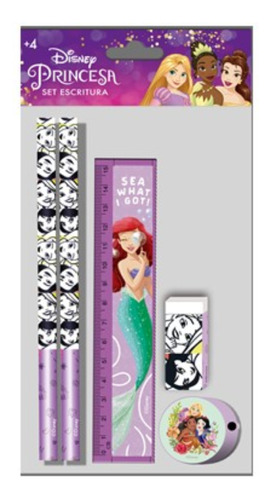 Set Escolar De Escritura Princesas 5 Piezas Disney Ub