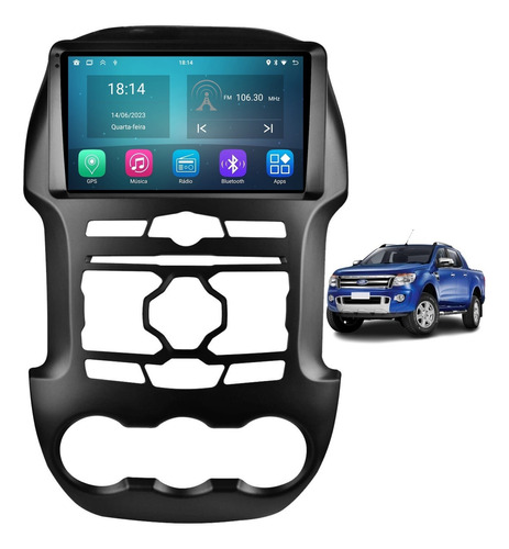 Multimidia Ford Ranger 12\15 Android Apps Gps Wifi Camera Ré