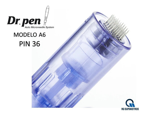 Aguja Repuesto Pin 36 Dermapen Dr Pen. Modelo A6, Pack 10und