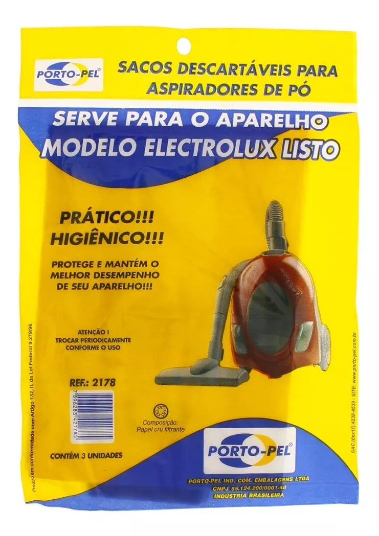 Primeira imagem para pesquisa de saco para aspirador de pó electrolux