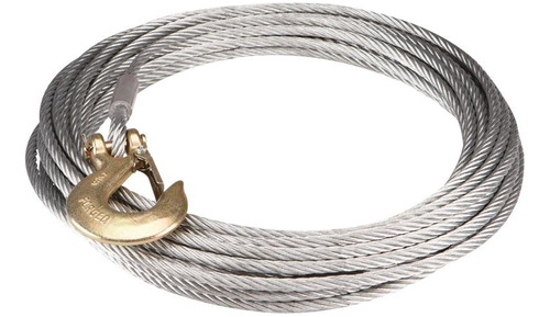 Cable Para Winch Con Gancho De 3/8 De 20 Mts