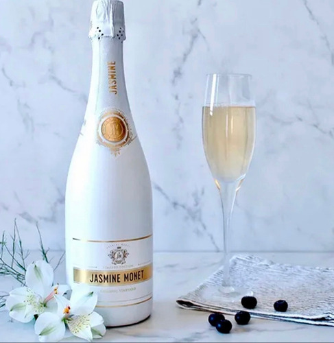 Imagen 3 de 3 de Champagne Jasmine Monet White 750ml Caja X6 Unidades - Sufin