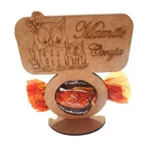 Comprar 100 Porta Bombom Personalizado Em Mdf Chaveiro Outros
