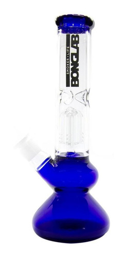 Imagen 1 de 2 de Bong Pyrex Bonglab Fat Candy Blue 25cm
