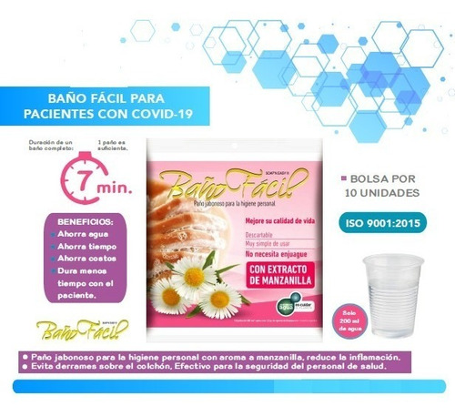 Baño Facil Aloe Vera/manzanilla Paq X 10 Und