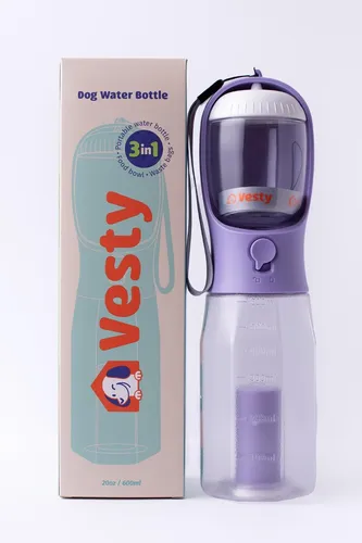 Botella Para Mascotas 3 En 1 - Vesty Pets