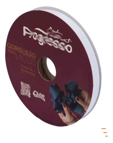 Fita De Gorgurão Para Laços Progresso N2 11mm A Cor Cor Branco 201 Liso