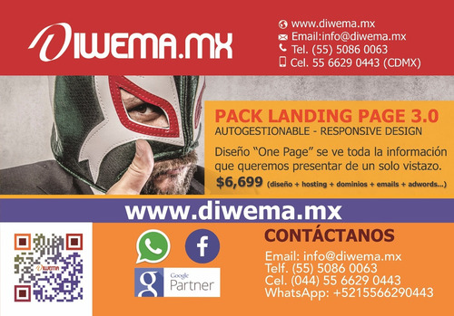 Pack Diseño Landing Page Autogestionable Responsive Desing