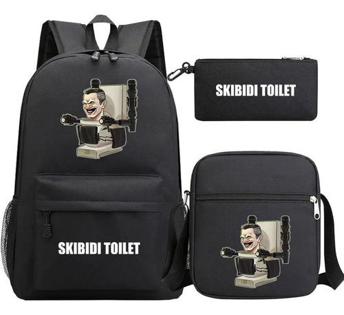 Skibidi Toilet Mochila Más Vendida 3piezas Style 4