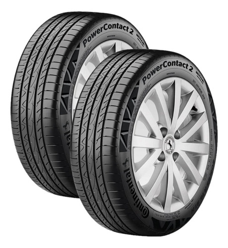 Kit 2 Llantas 205/55r16 Continental Powercontact 2 91v Msi