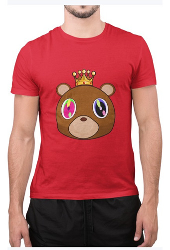 Polera Unisex Kanye West Musica Rack Oso Rey Estampado