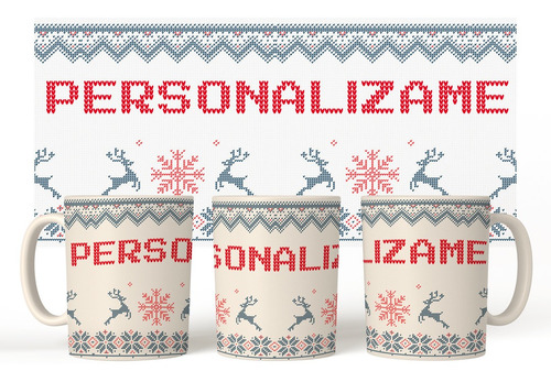 Taza Navidad Ugly Personalizadas Fin De Año Modelo 77