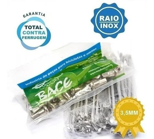 Kit Raios Inox 3,5mm Bace Xtz 150 Crosser Disco D + Tambor T