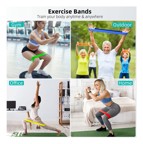 Bandas Elásticas De Resistencia Para Yoga De 5 Niveles