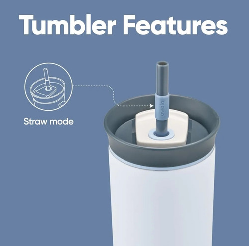 Termo Owala Freesip Tumbler Acero Inoxidable Mora Azul Mora Azul
