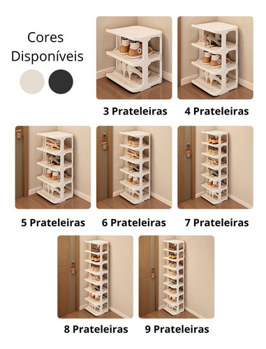 Sapateira Organizadora 9 Prateleiras Para Entrada Elegante