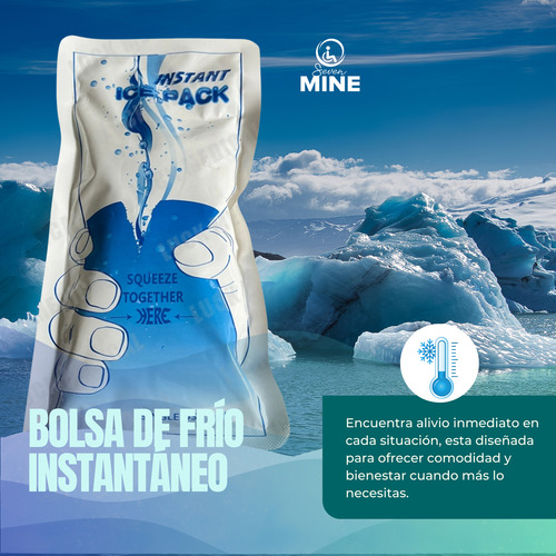 10 Bolsas De Hielo Instantánea 24 X 12 Cm | Compresas Frio