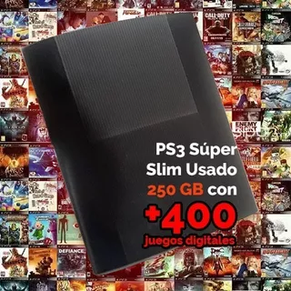 Sony Playstation 3 Super Slim 500gb (+400 Juegos Digitales)