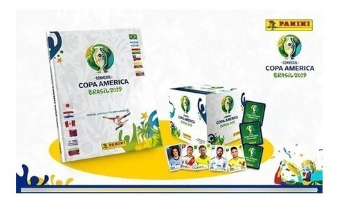 Imagen 2 de 3 de Panini Copa América Brasil 2019 - Álbum Y Figuras Para Pegar