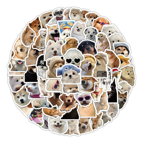 Kit 25 Adesivos Cachorrinho Cachorro Dog Fofinhos Memes