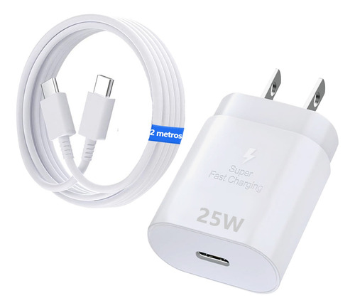 25w Cargador Tipo C Para Samsung A54 A55 A35 Carga Rápida Pd