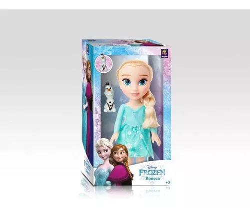 Boneca Frozen II Disney Elsa Passeio com Olaf com Acessórios