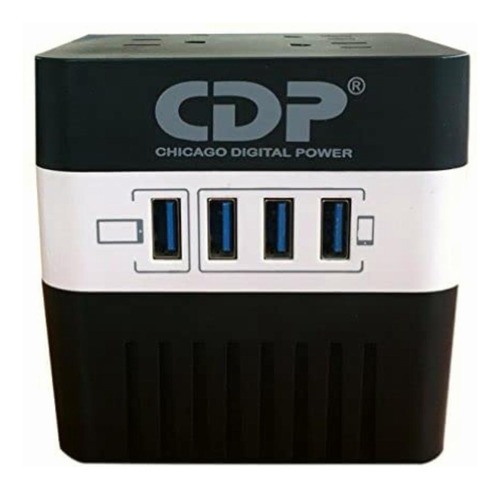 Cdp Ru-avr604 Regulador 600va / 300w, 4 Contactos, 4 Puertos