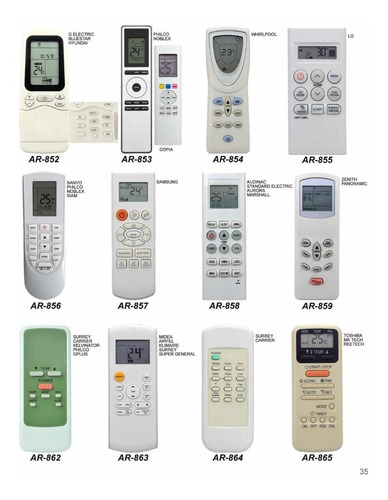 Control Remoto Aire Acondicionado Rch 109 117 139 140 151va