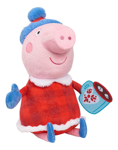 Peppa Pig Just Play - Juguete Grande De Peluche Navideño P.