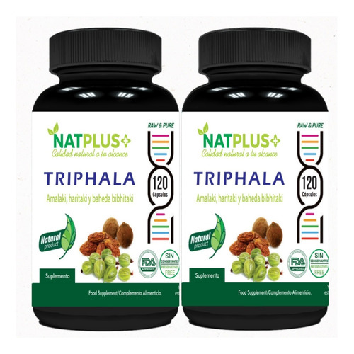 Triphala X 2 Frascos = 240 Cápsulas 